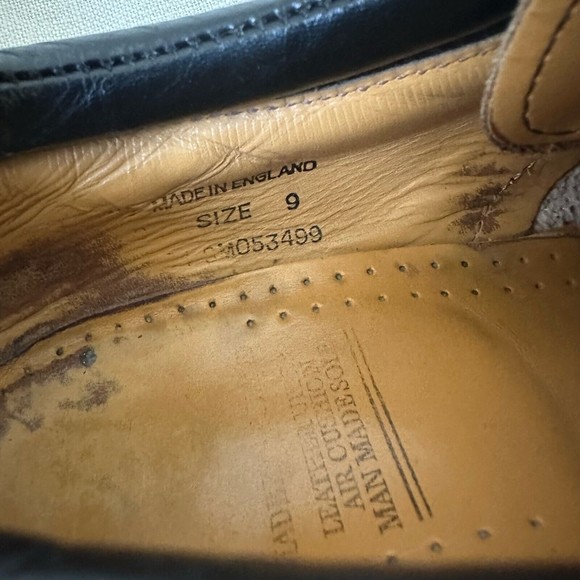 Vintage Dr. Martens Mens Oxford Shoes Brown Leather ENGLAND MADE - Picture 9 of 11